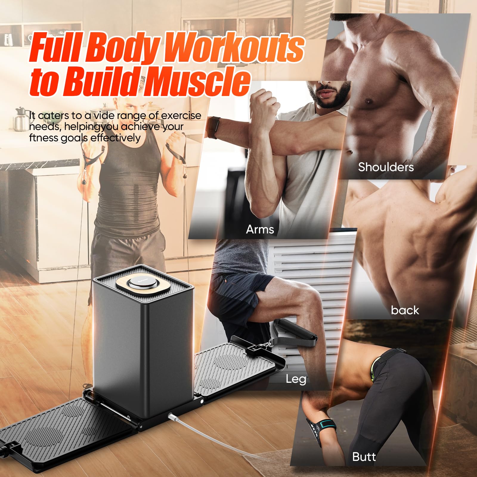 Amazon.co.jp: SR3 Pro スマートホームジム - 最大180ポンド